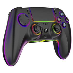 GlowPlayX Wireless Gaming Controller Compatible with PS-5 Console/Pro/PC/Mac/iOS